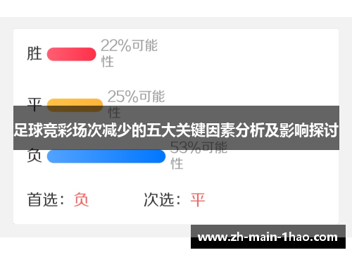 足球竞彩场次减少的五大关键因素分析及影响探讨