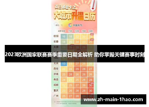 2023欧洲国家联赛赛季重要日期全解析 助你掌握关键赛事时刻 2023欧洲国家联赛赛季重要日期全解析 助你掌握关键赛事时刻